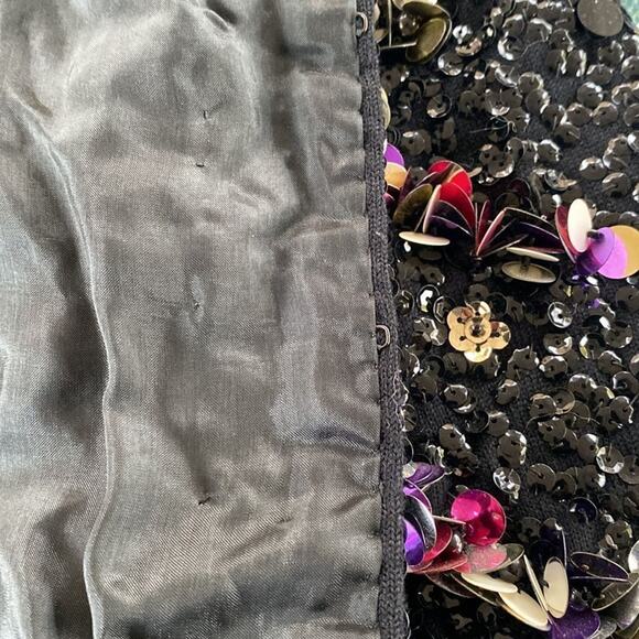 Vintage 60s beaded vest Embellished with sequins. 100% Wiool Must see Video - Picture 10 of 16